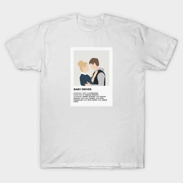 Baby Driver Minimalist Poster T-Shirt by honeydesigns